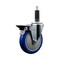 Service Caster 5'' Blue Poly Swivel 1'' Expanding Stem Caster with Brake SCC-EX20S514-PPUB-BLUE-PLB-1 - alternate 1